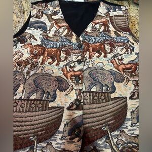 Bobbie Brooks Multicolor Animal Print Vest